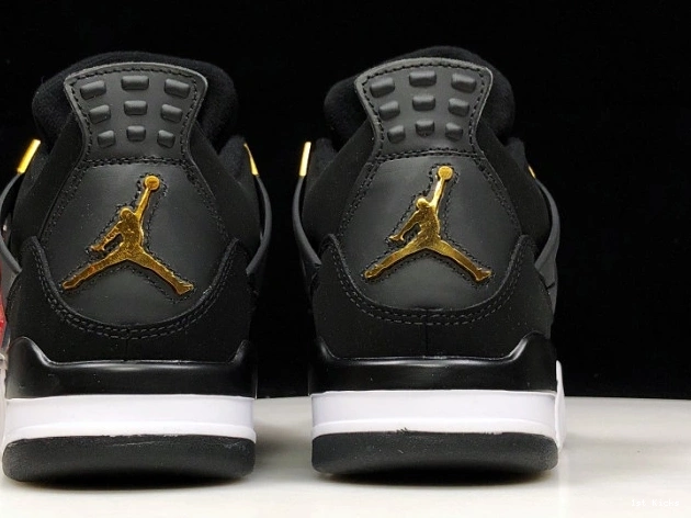 308497-032 Metallic Jordan 4 Gold-White Royalty Air Black 0714